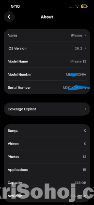 Iphone 13 128GB Duel Physical Sim